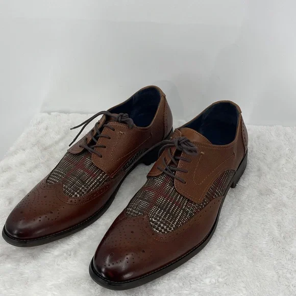 LA MILANO KENT Men's Brown Oxford Shoes SIZE 13M - Picture 2 of 7